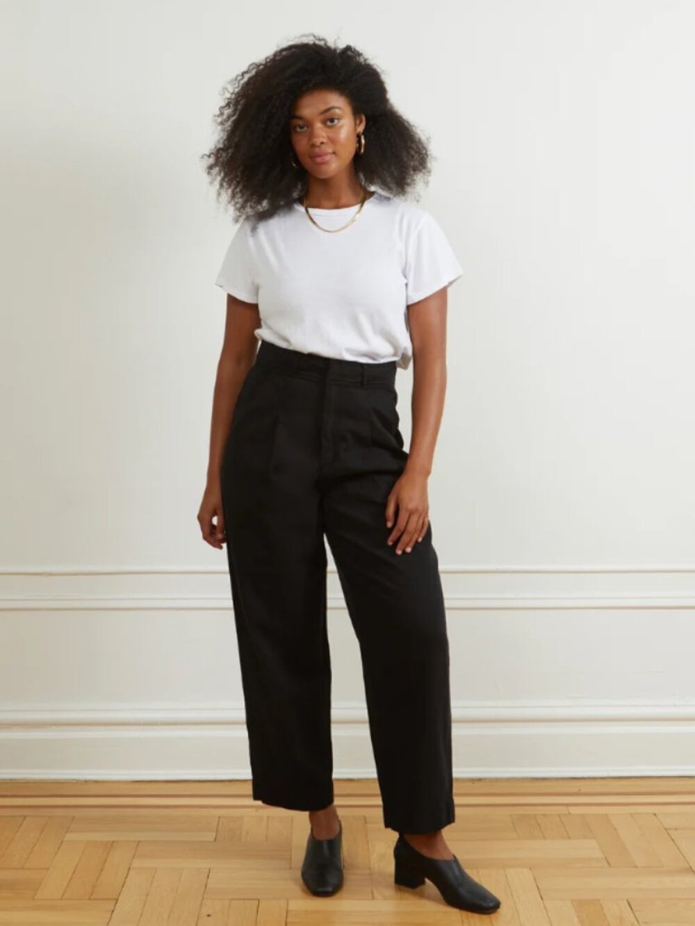Pleated Tapered Trousers
